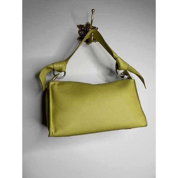 Oryany Selena Lyon Leather Clutch Tote Zipper Sweet Green NEW - Picture 8 of 8